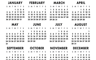 SMI’s Posting and Publishing Calendar for 2020
